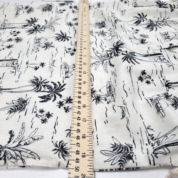ANA Linen Blend Hawaiian Print T-Shirt Dress – Beach Cover-Up / Tunic Size XS - Picture 12 of 14